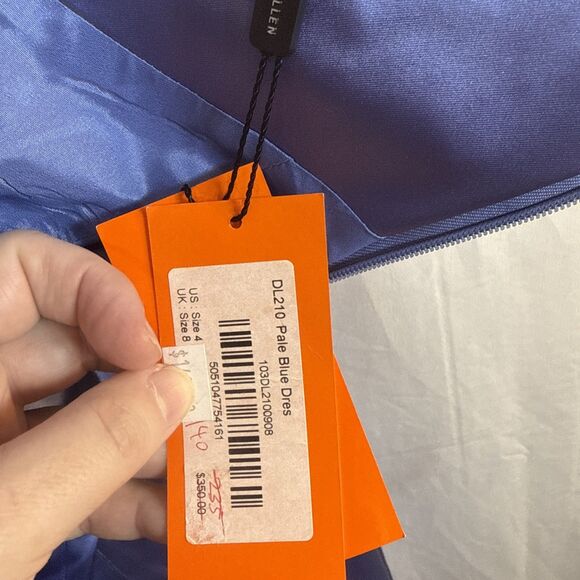 Karen Millen DL210 Pale Blue Cocktail Dress Size 4 NWT - Picture 16 of 16